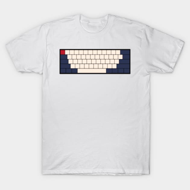 Mechanical Keyboard - Red Bull F1 Team Colour Scheme T-Shirt by GreazyL